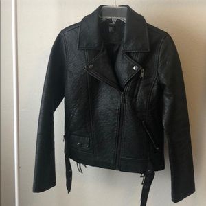 Forever 21 faux leather moto jacket